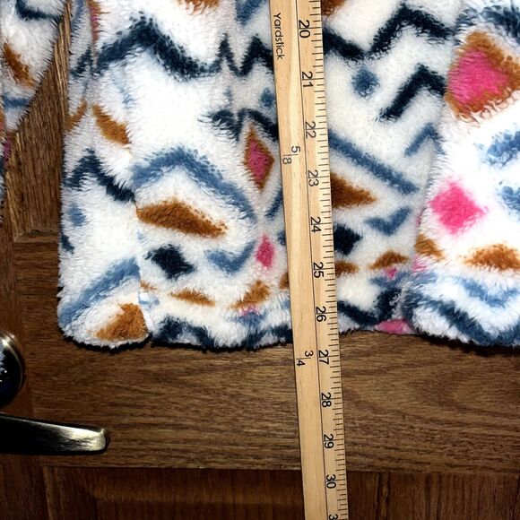 Eddie Bauer Fleece Quarter Zip Granola Camping Outdoor Geometric Women's L - Picture 5 of 6